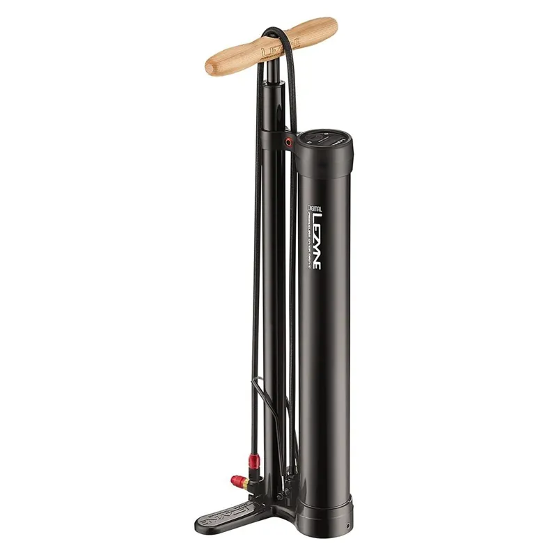 Lezyne Digital Pressure Over Drive Track Pump in Black