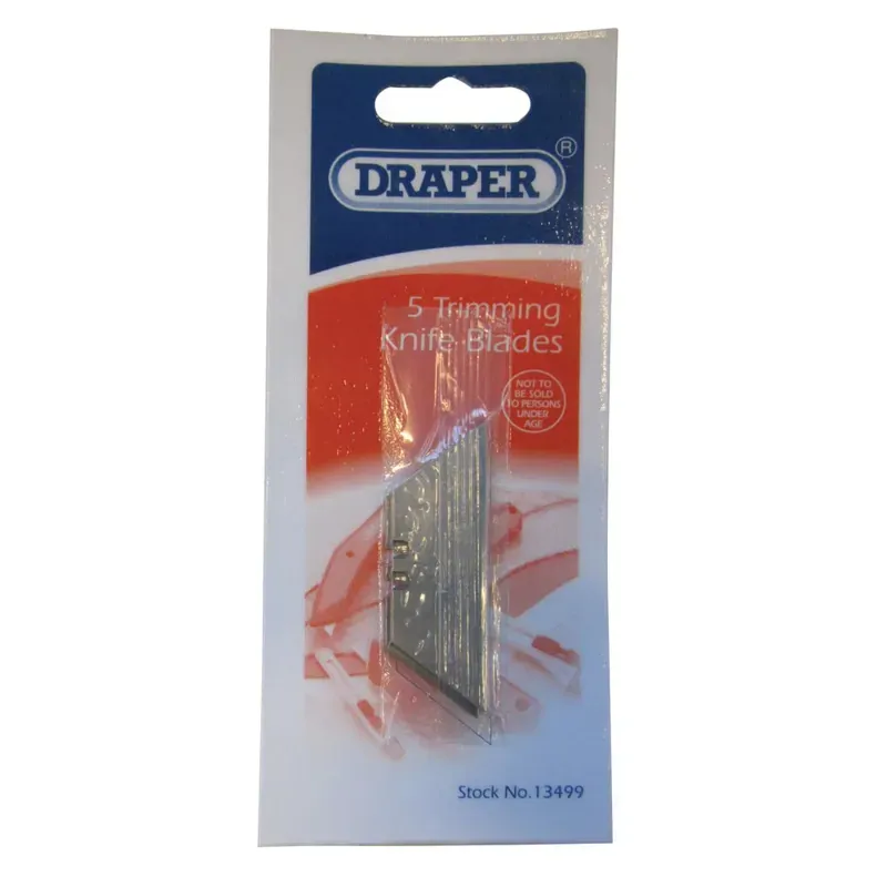 Draper Trimming Knife Spare Blades in Silver