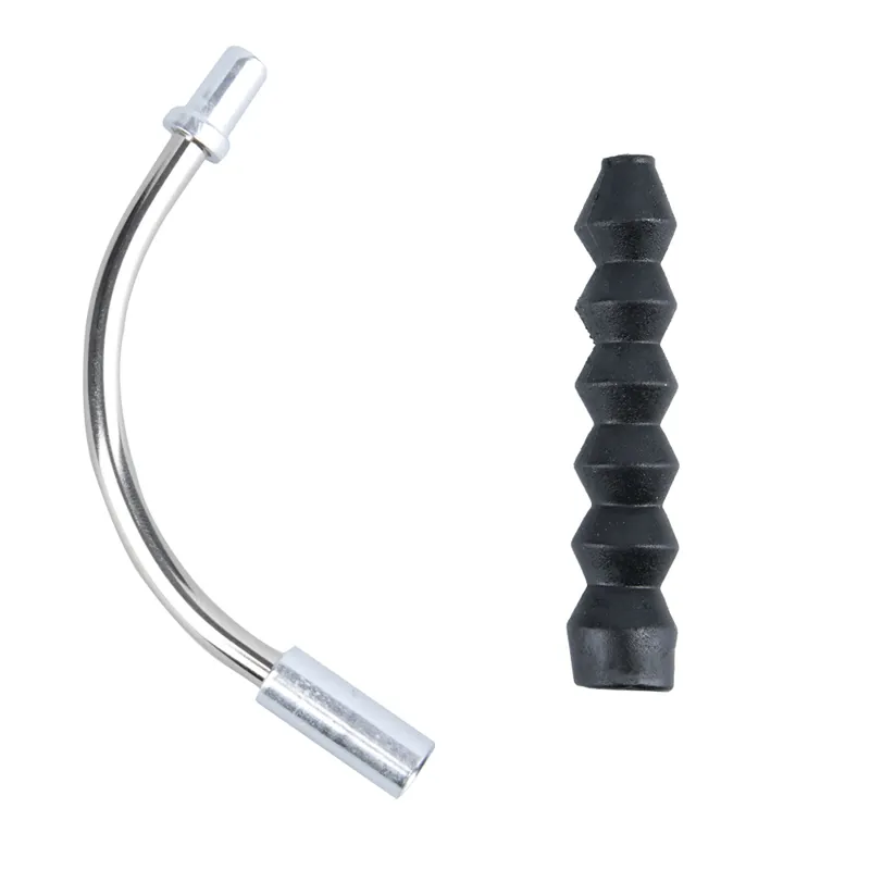 Oxford 50x 90 Deg V Brake Lead Pipe and Boot in Black