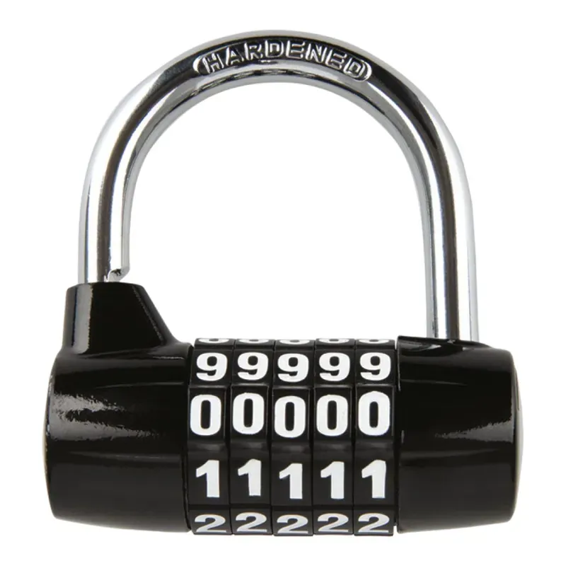 Oxford 5-Digit Combination Padlock in Black