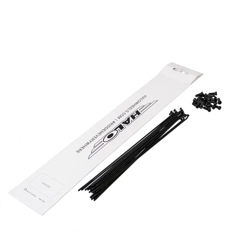 Halo Double Butted Spokes in Black - Various Sizes - Individual Spokes-1