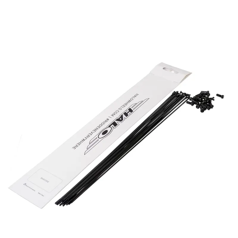 Halo Double Butted Spokes in Black - Various Sizes - Individual Spokes