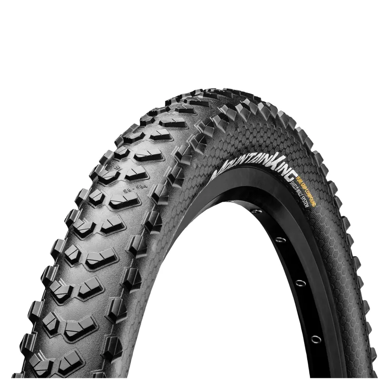 Continental Mountain King Shieldwall Tyre - Foldable Puregrip Compound - Multiple Sizes