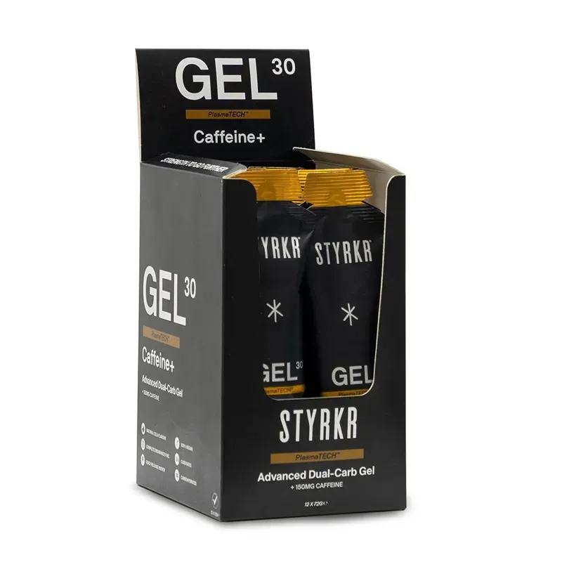 STYRKR - GEL 30 Caffeine+ Black 30g x12