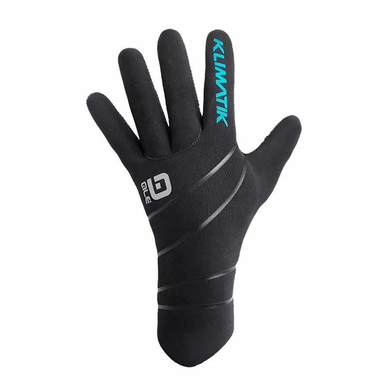 Ale Klimatik Neoprene Gloves Black-Cyan