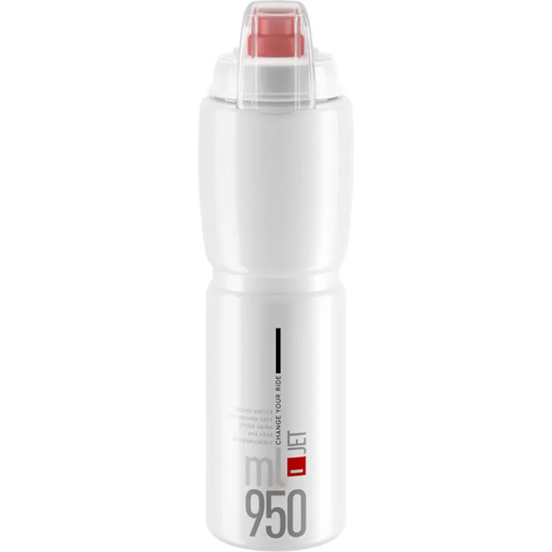 Elite Jet MTB  Bottle in White 