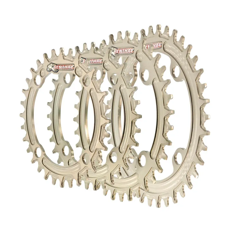 Renthal 1XR 4-Arm 104BCD Chainring in Silver - Multiple Sizes