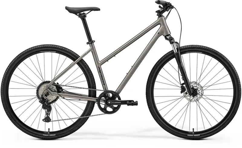 Merida Crossway 20 Women's Trekking Bike - My26 - in Silk Warm Slate Grey Black