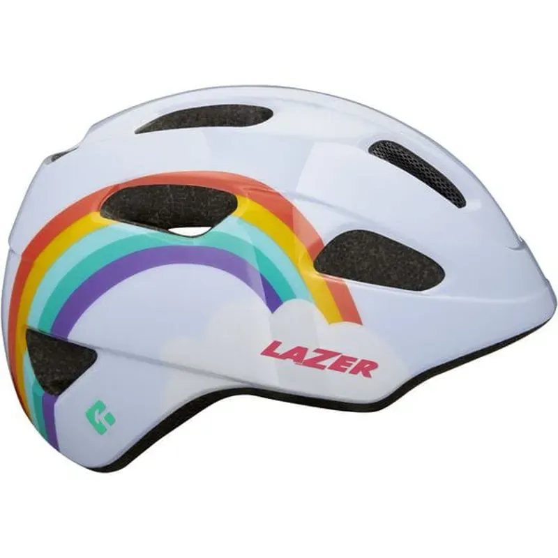 Lazer PNut KC Kid's Helmet Rainbow White
