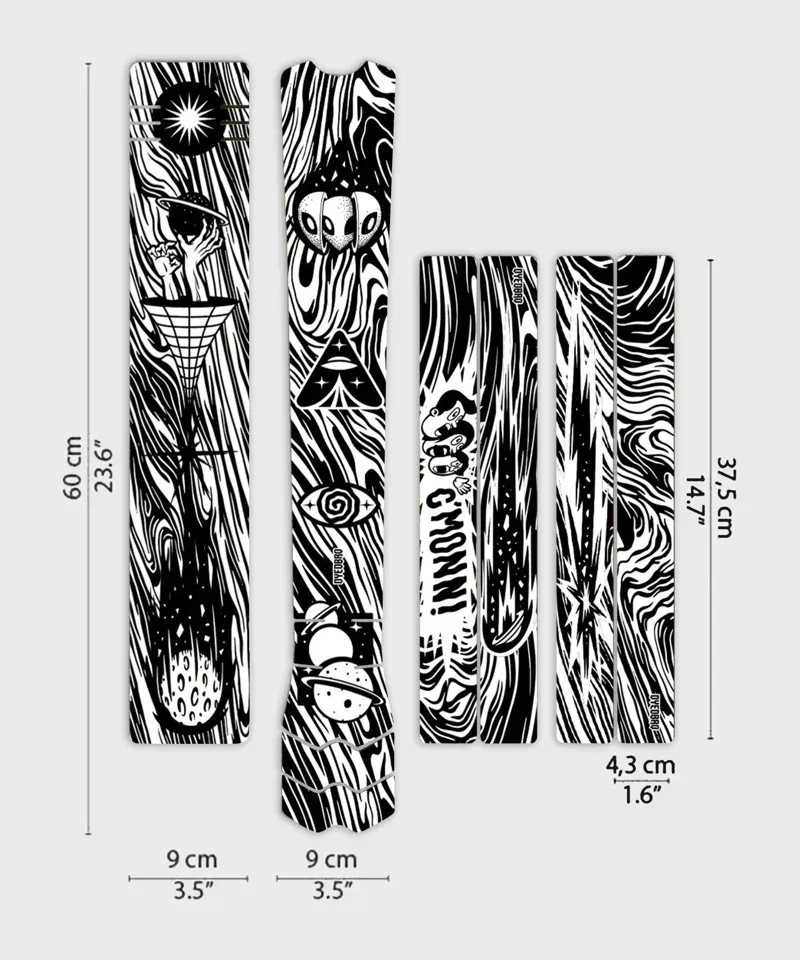 DYEDBRO MTB Frame Protection - Kaos - Black