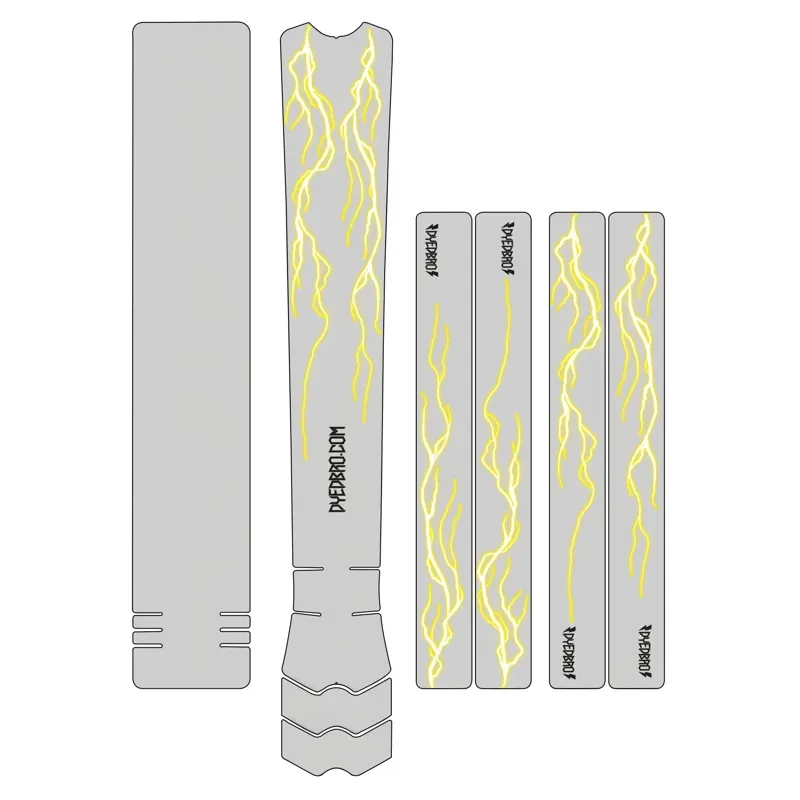 DYEDBRO MTB Frame Protection - Lightning Yellow