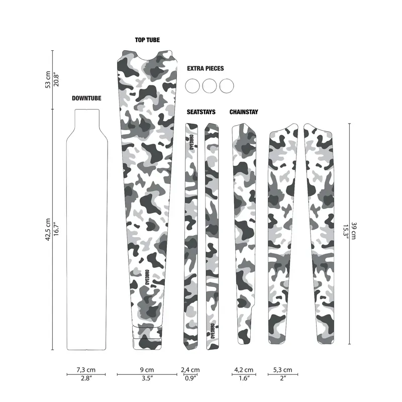 DYEDBRO Gravel Frame Protection - Camo