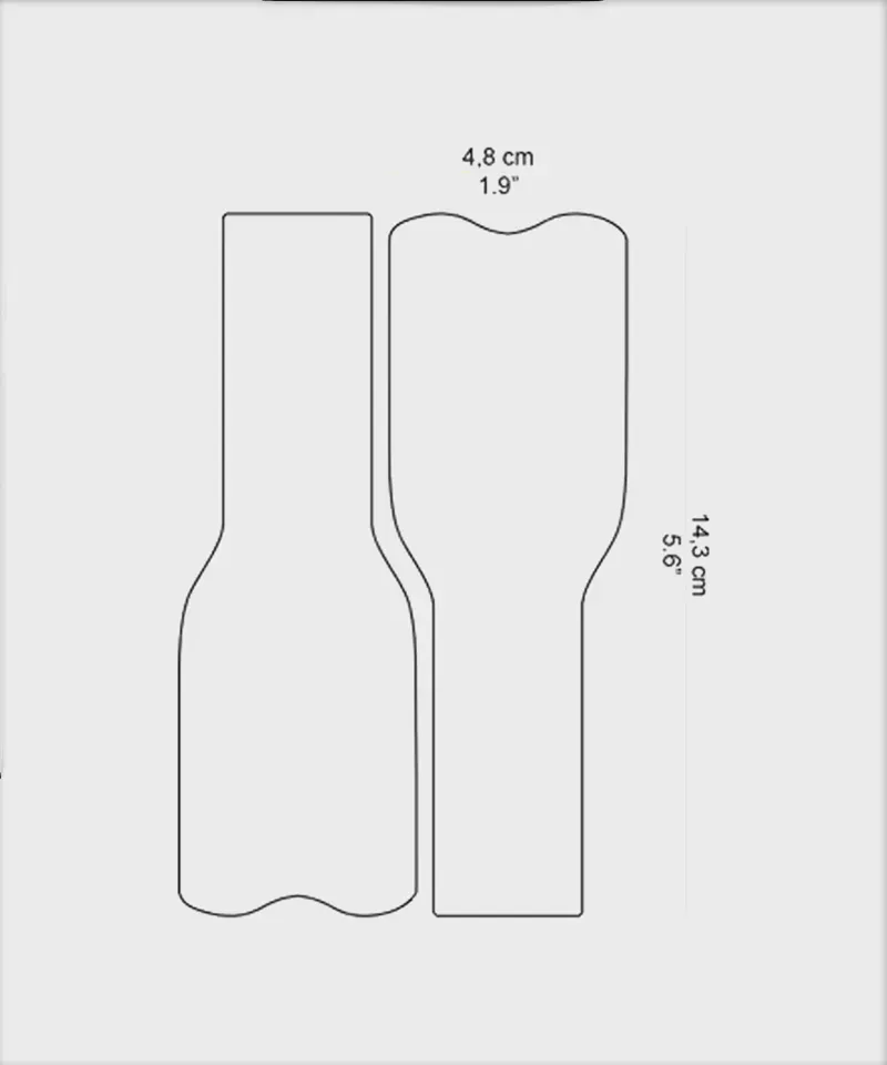 Dyedbro Crank Protection 165mm Clear