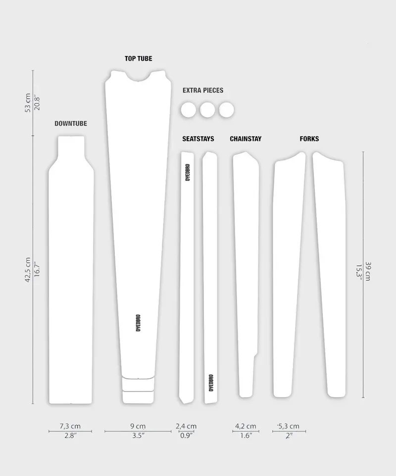 DYEDBRO Gravel Frame Protection - Clear