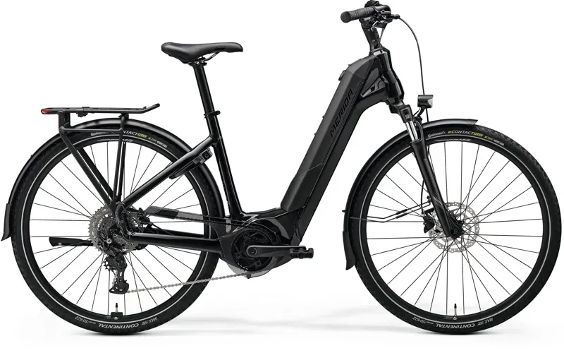 Merida eFloat City 400 EQ CargoE-Bike - MY26 - in Metallic Black Gunmetal Grey