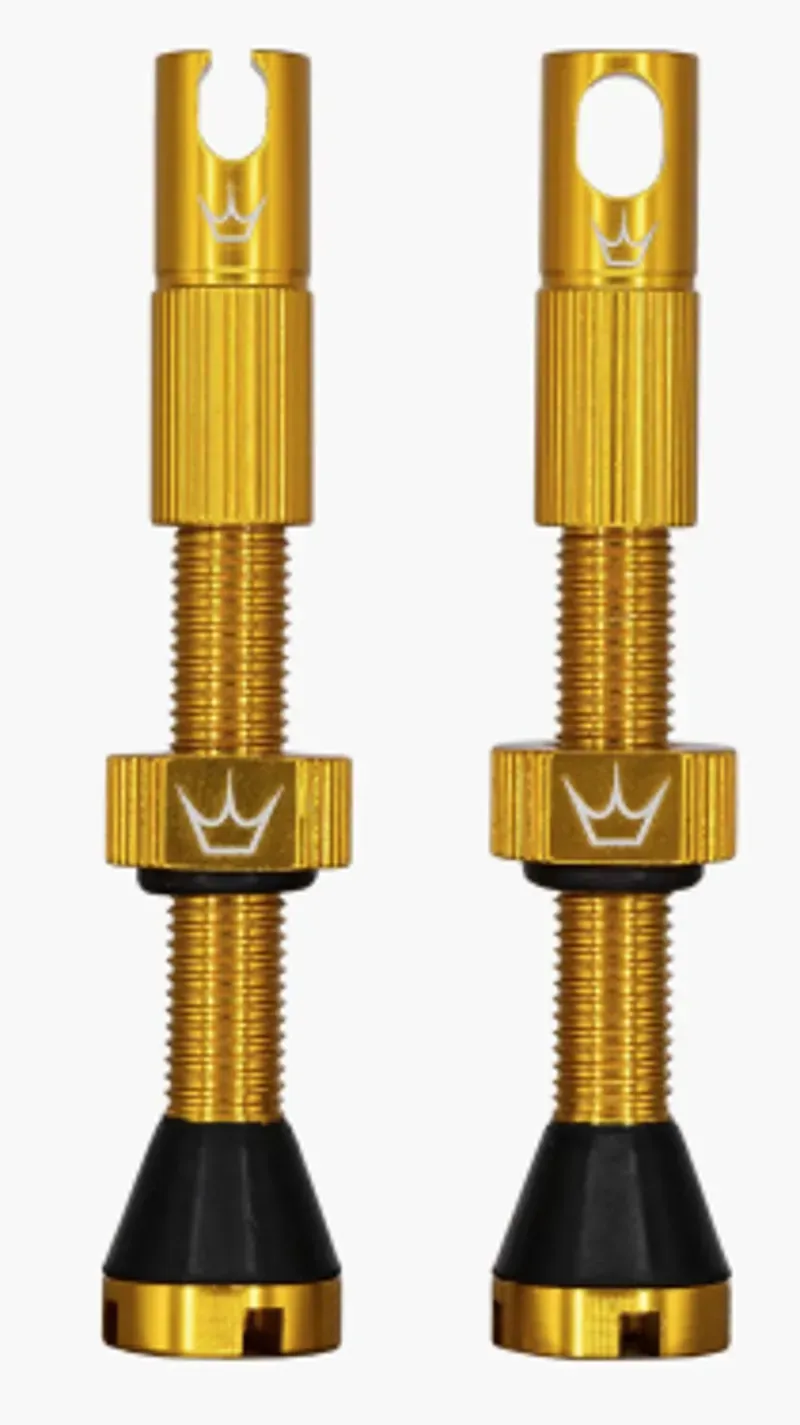 Peaty's X Chris King MK2 Tubeless Valves in Gold