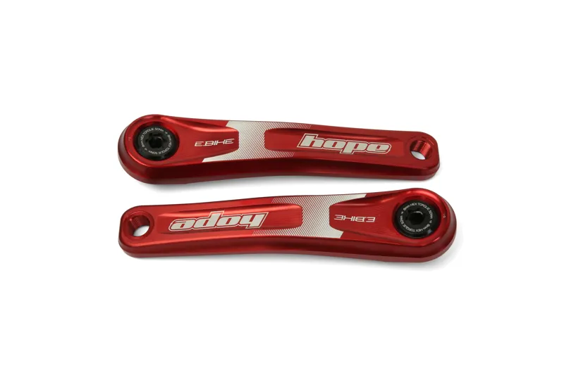 Hope E-Bike Crankset - 165mm Red - Multiple Options