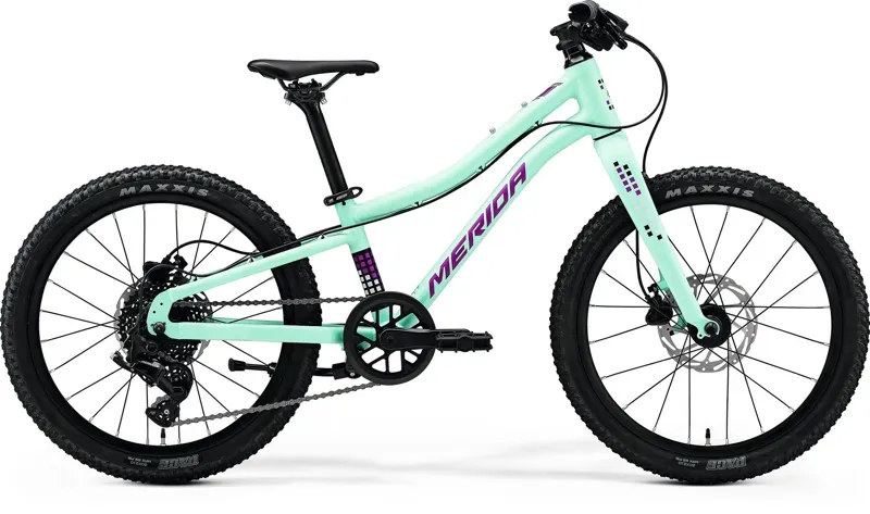 Merida Matts J. 20+ Kids Bike in Matt Mint/Purple/White/Black