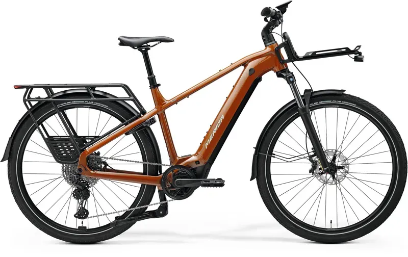 Merida eFloat HD 700 EQ E-Hybrid Bike - MY26 - in Fall Leaf Brown Grey