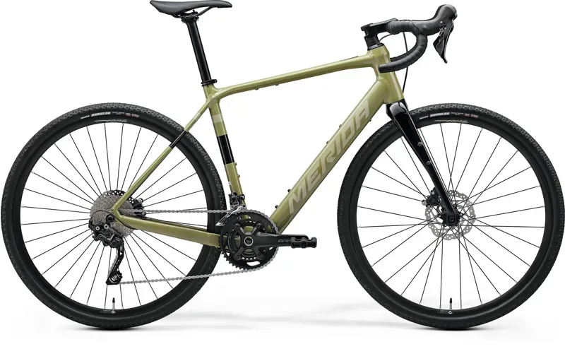 Merida eSilex 400 eGravel Bike - MY26 - in Low Key Green Brown