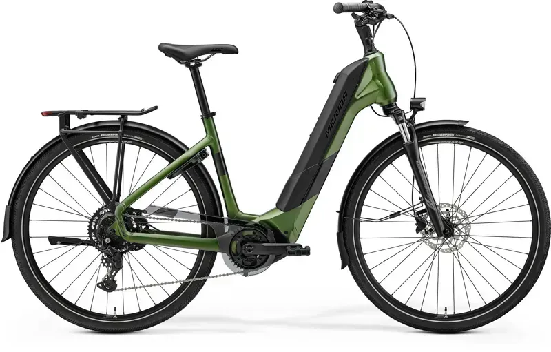Merida eSpresso City 400 EQ eHybrid Bike - MY26 - in Fog Green Black