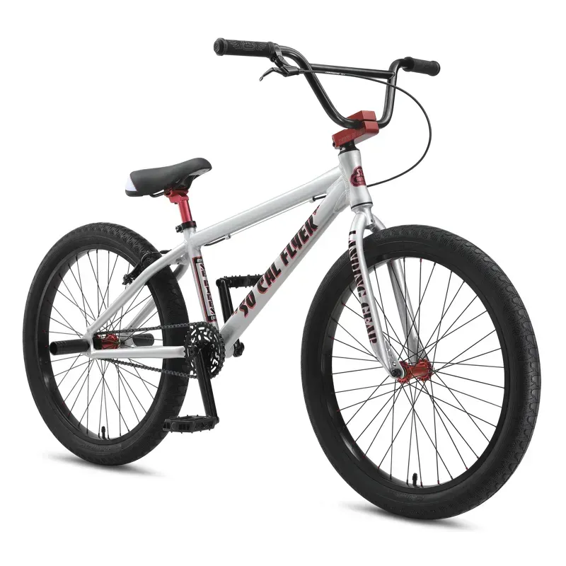 SE Bikes So Cal Flyer 24 BMX in Iced Out Silver