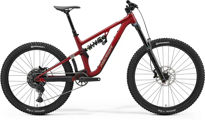 Merida One-Sixty FR 400 in Dark Red Grey Black - MY25