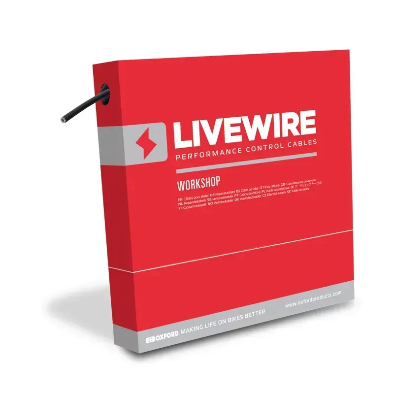 Oxford Livewire 4mm x 30m Gear Outer Cable in Black-1