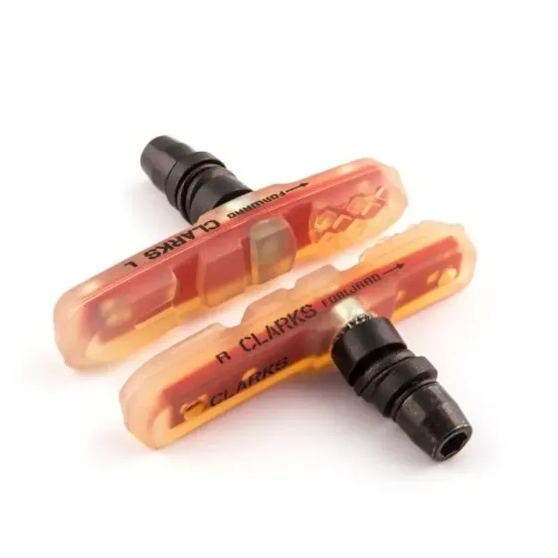 Clarks Cycle Systems CPS960 72mm BMX Brake Blocks in Clear/Black