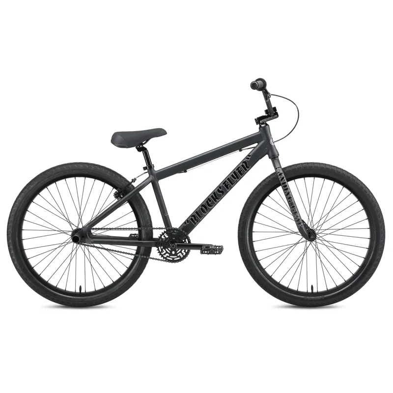 SE Bikes Blocks Flyer 26 BMX in Matte Black-1