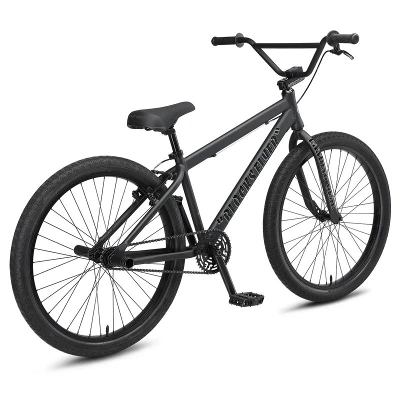 SE Bikes Blocks Flyer 26 BMX in Matte Black-2