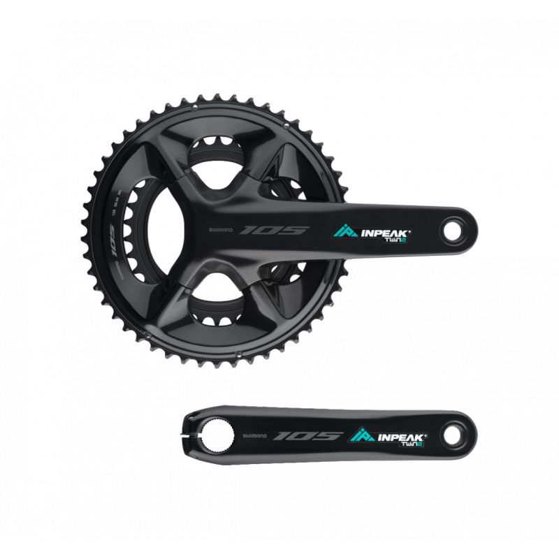 INPEAK 105 R7100 POWERCRANK-E - Twin2 in Black -1