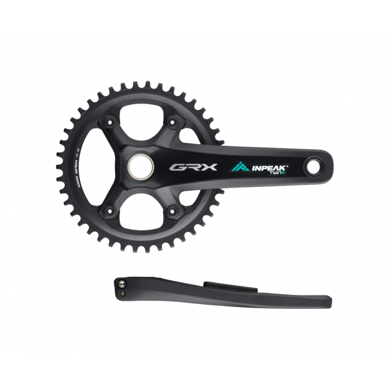 INPEAK GRX RX820 1x Powercrank-E  Twin2 in Black -1