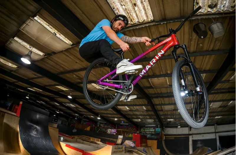 Marin Alcatraz 2 Dirt Jump Bike in Red/Purple-5