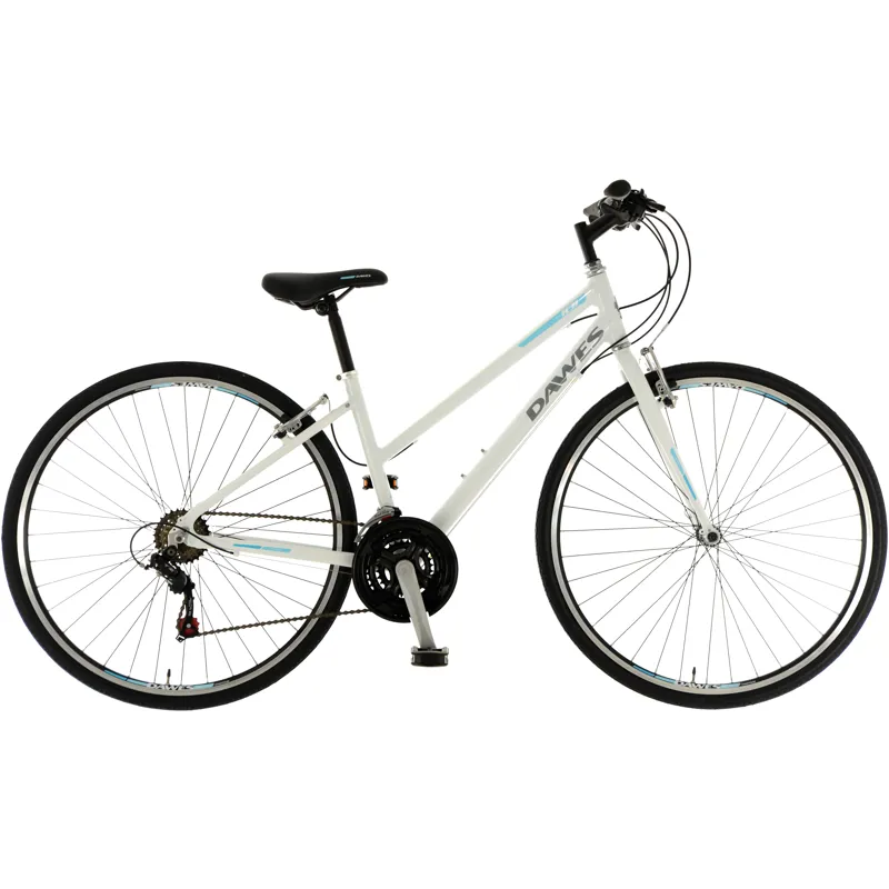 Dawes Discovery 101 Low Step Hybrid Bike in White