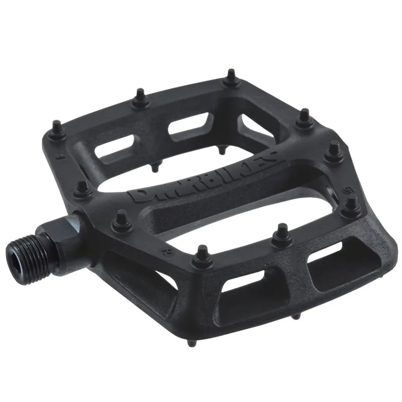 DMR V6 Cro-Mo Axle Plastic Flat Pedal in Black