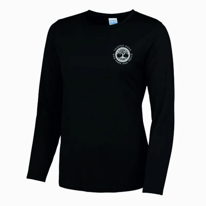 Twisted Oaks Ladies Black Long Sleeve Performance T-Shirt