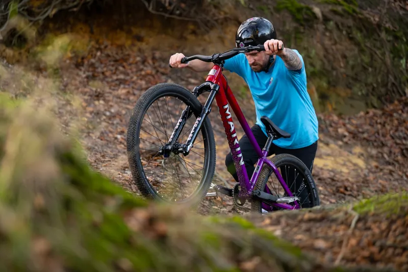 Marin Alcatraz 2 Dirt Jump Bike in Red/Purple-2