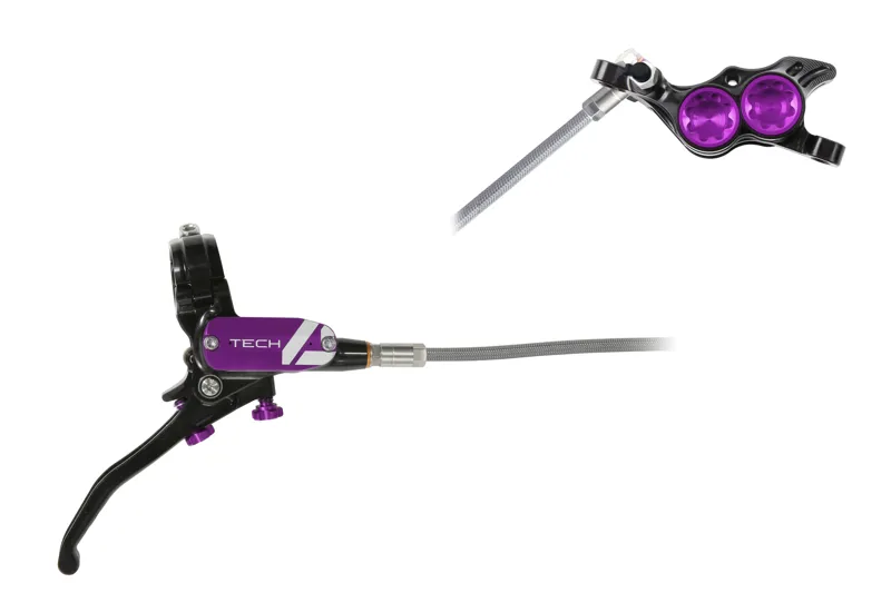 Hope T4E4 Black/Purple Braided - No Rotor-1