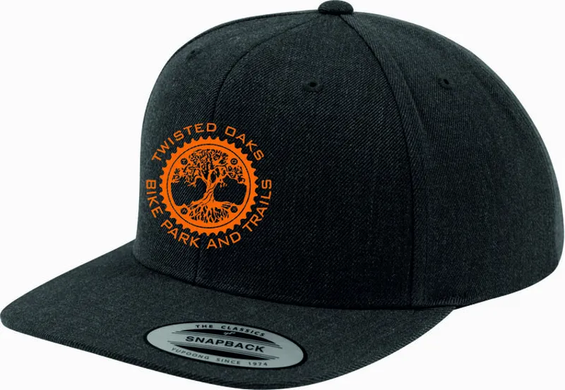 Twisted Oaks Solid FlexFit Snapback Dark Grey
