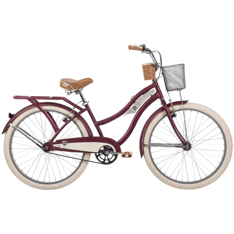 Huffy Deluxe Cruiser Bike 26inch Berry
