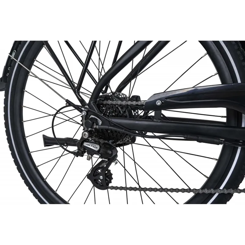 Dawes Spire 1.0 Crossbar Electric Hybrid Bike in Black-3