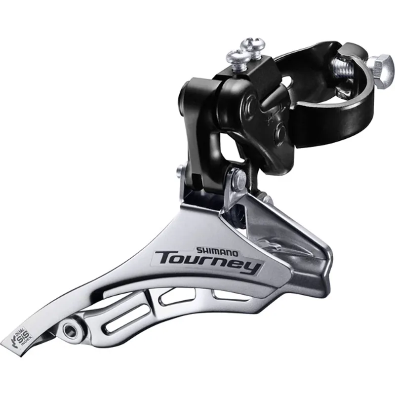 Shimano Tourney FDTY300 Con TP 31. 8 Silver/ Black 31.8 mm - top pull - conv. for 42t