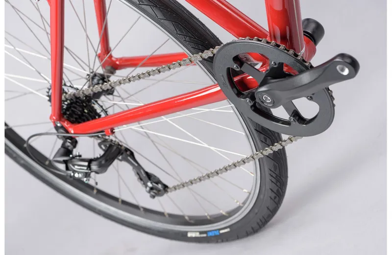 Ridgeback Comet Hybrid Bike in Red-10