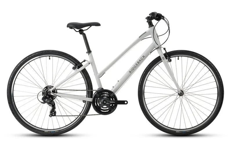 Ridgeback Motion Open Frame Hybrid Bike in White