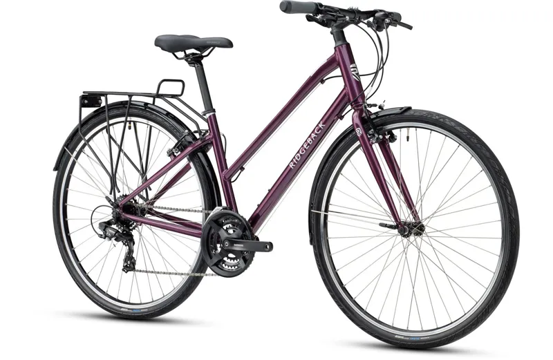 Ridgeback Speed Open Frame Hybrid Bike in Purple-1
