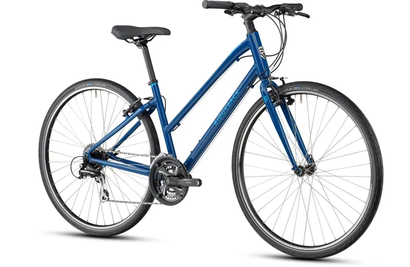 Ridgeback Velocity Open Frame Hybrid Bike in Blue-1
