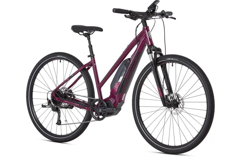 Ridgeback X2 Open Frame Electric Hybrid Bike in Purple-1