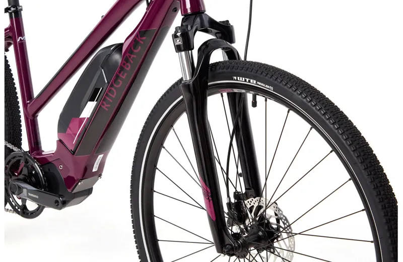 Ridgeback X2 Open Frame Electric Hybrid Bike in Purple-4