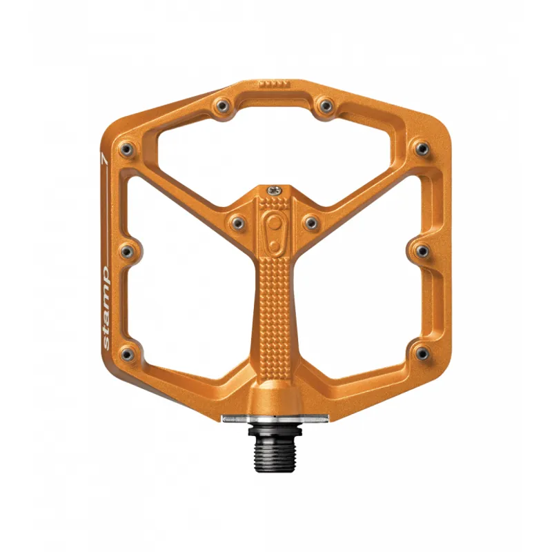 Crankbrothers Stamp 7 Flat Pedals in Orange-1